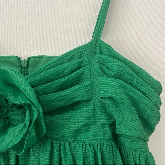 Taylor Rosette Mini Dress Garden Girl Whimsy Darty Rush Green NWOT Size 10 - Picture 5 of 15